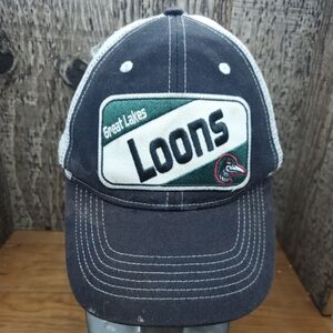 Great Lakes Loons Meshback Snapback Youth Kids Baseball Hat Cap One Size